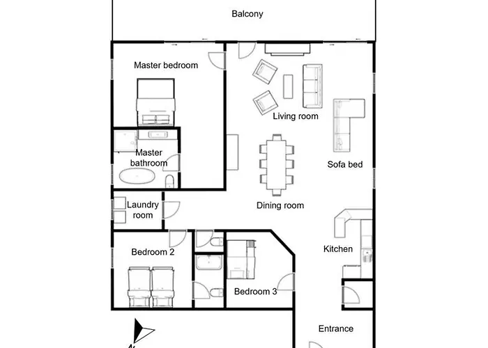 Spacious 3-bed In The Heart Of With Sauna Appartement